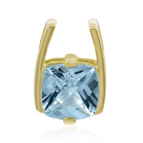 Himmelblauer Topas-Goldanhänger (Adela Gold)