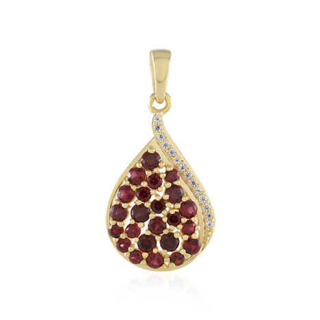 Colgante en plata con Espinela roja noble