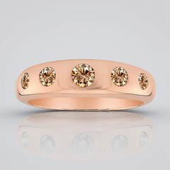Anello in oro con Diamante Rose de France SI1 di Argyle