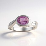 Anello in argento con Kunzite (Pallanova)