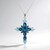 Collana in argento con Topazio Blu Londra