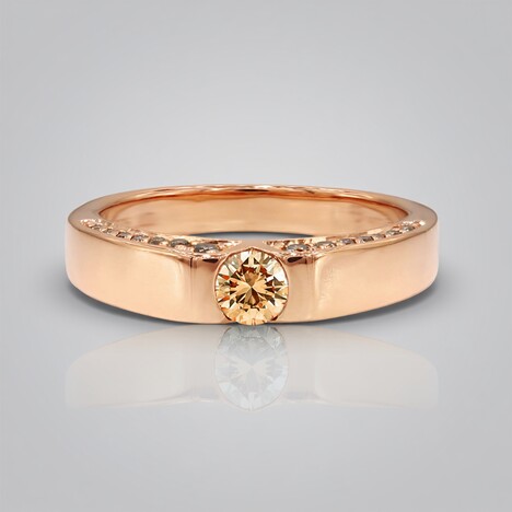 Anello in oro con Diamante Rose de France SI1 di Argyle (Annette)
