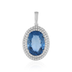 Pendentif en argent et Fluorite à couleur changeante