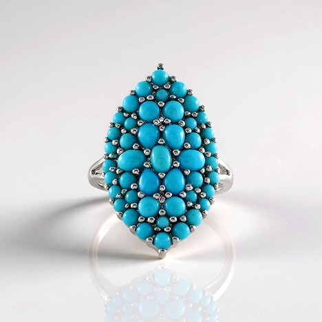 Anello in argento con Turchese Sleeping Beauty (Faszination Türkis)