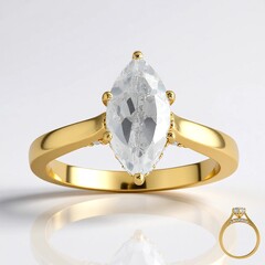 Anello in argento con Topazio Bianco