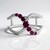 Bague en argent et Grenat Rhodolite
