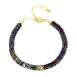 Zilveren armband met Mystieke Hematieten