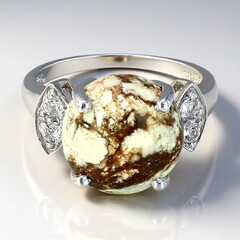 Anello in argento con Magnesite