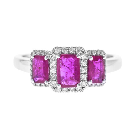 Bague en or et Rubis AAA du Mozambique