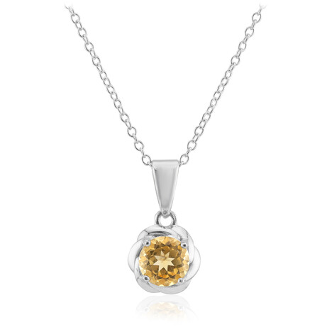 Collana in argento con Citrino