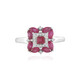 Anello in argento con Rubino del Madagascar