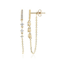 Boucles d'oreilles en or et Diamant SI2 (H) (CIRARI)
