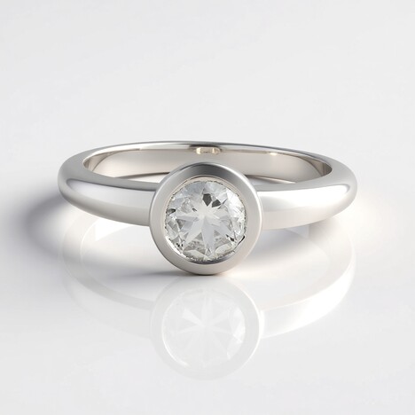 Bague en argent et Pétalite