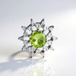 Ciondolo in argento con Peridoto Arizona
