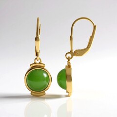 Orecchini in argento con Giada Canadese