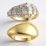 Anello in argento con Topazio Bianco