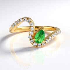 Anello in argento con Lemshuku Tsavorite