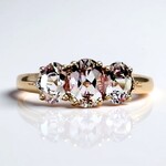 Anello in oro con Morganite AAA