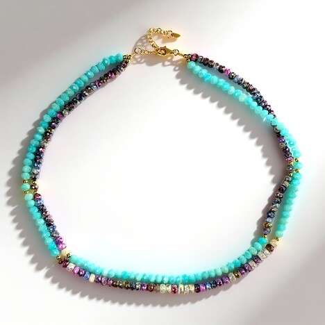 Collana in argento con Zaffiro Mistico (Riya)