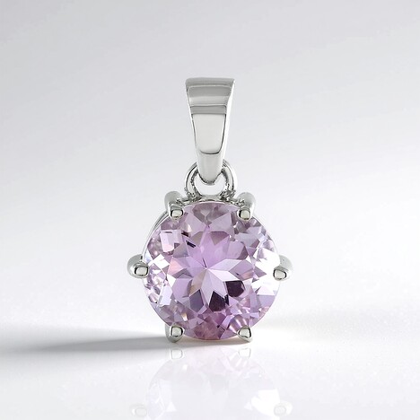 Ciondolo in argento con Ametista Rose de France