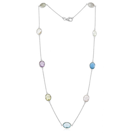 Collana in argento con Ametista Verde