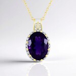 Collana in argento con Ametista (Gems en Vogue)