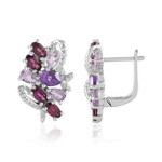 Orecchini in argento con Ametista Zambiana