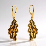 Pendientes en plata con Ámbar báltico (dagen)