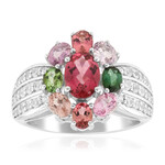 Anillo en plata con Turmalina rosa de Brasil (de Melo Essence)