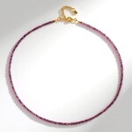 Collana in argento con Granato Malaya