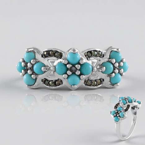 Anello in argento con Turchese Sleeping Beauty
