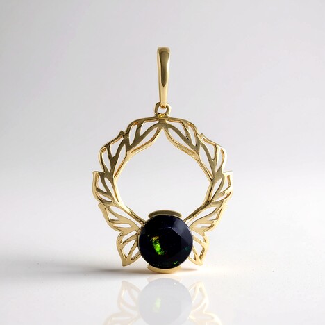 Pendentif en or et Opale Mezezo (Ornaments by de Melo)