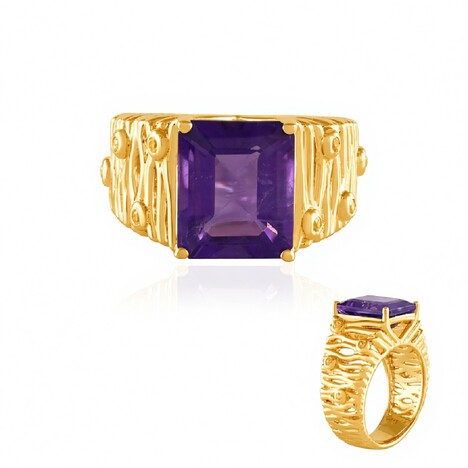 Anillo en plata con Amatista de Siberia (de Melo Essence)