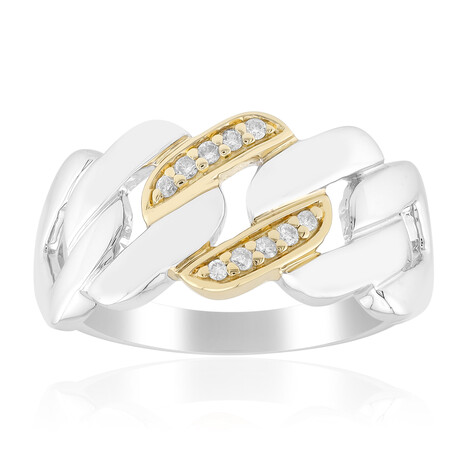 I1 (G) Diamond Silver Ring (Annette)