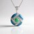 Collana in argento con Calcedonio Blu (KM by Juwelo)