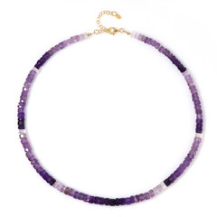 Collar en plata con Amatista de Marruecos