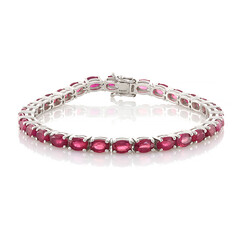 Bracelet en argent et Rubis de Madagascar