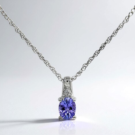 Collana in argento con Tanzanite