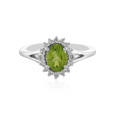 Anillo en plata con Peridoto