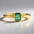 Anello in argento con Smeraldo Russo (Adela Silber)