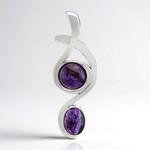 Pendentif en argent et Charoïte