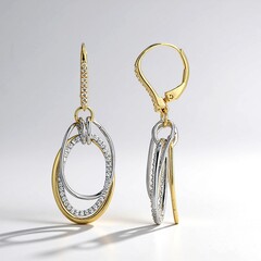 Orecchini in argento con Zircone (Adela Silber)
