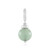 Colgante en plata con Aventurina verde (MONOSONO COLLECTION)