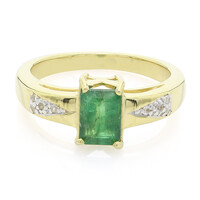 Bague en argent et Emeraude de Bahia