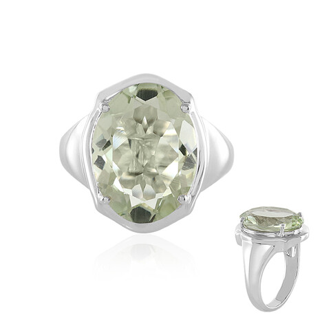 Anello in argento con Ametista Verde