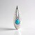 Sleeping Beauty Turquoise Silver Pendant (Ornaments by de Melo)