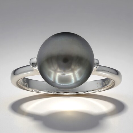 Anello in argento con Perla Tahitiana (TPC)