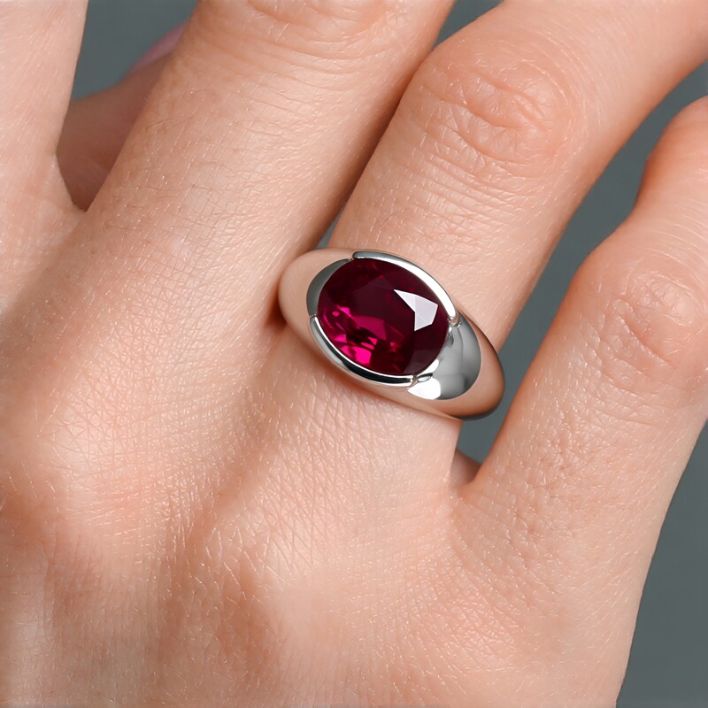 Madagaskar-Rubin-Silberring