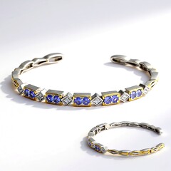 Bracciale in argento con Tanzanite (Gems en Vogue)