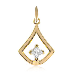 9K VVS1 (G) Diamond Gold Pendant